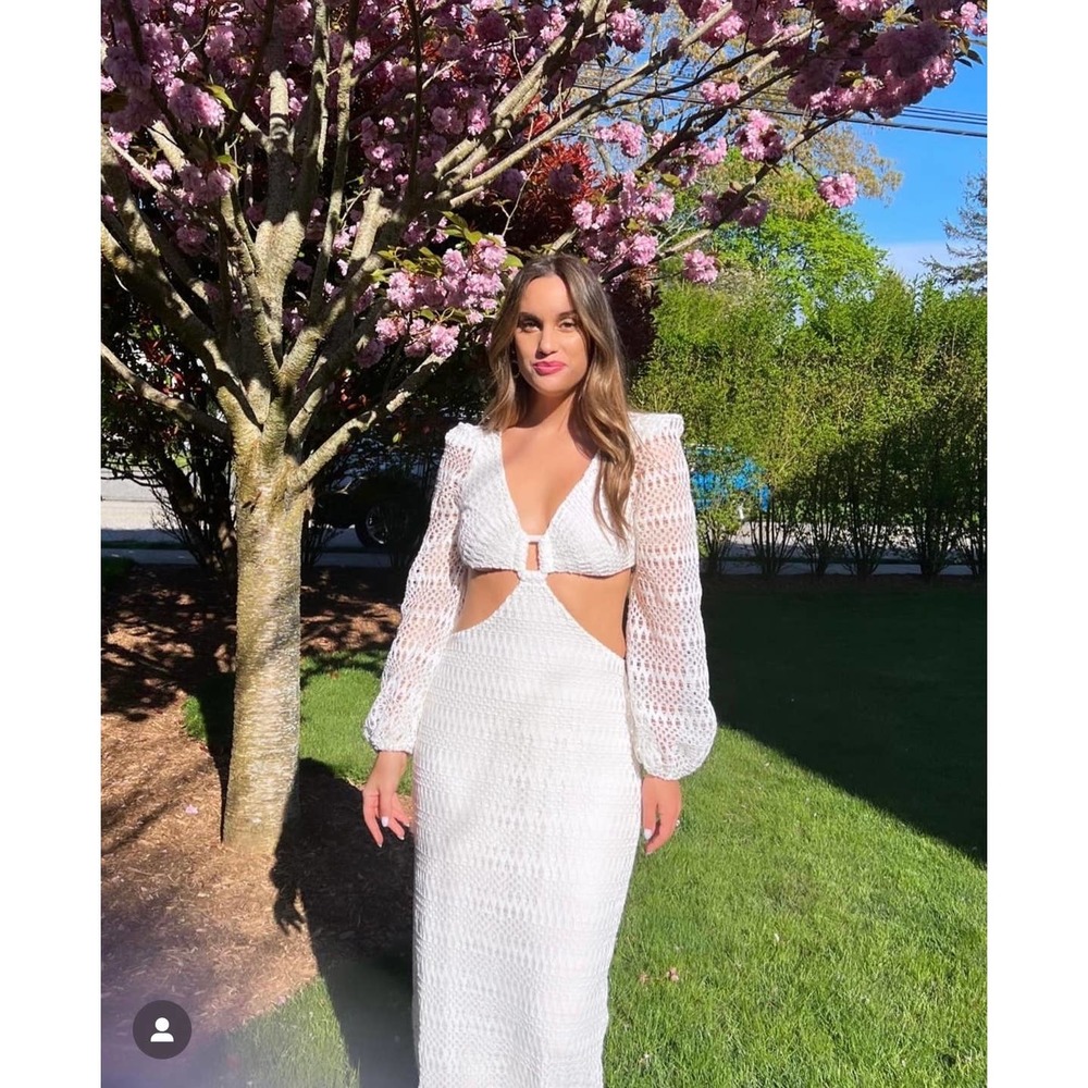 ✖️SOLD✖️PatBo White Crochet Maxi Dress - Picture 5 of 8